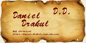 Daniel Drakul vizit kartica